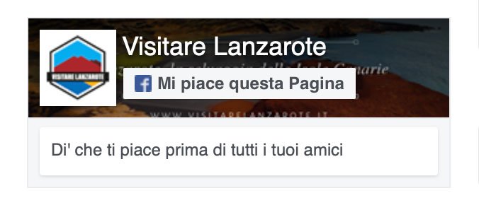 Facebook Visitare Lanzarote